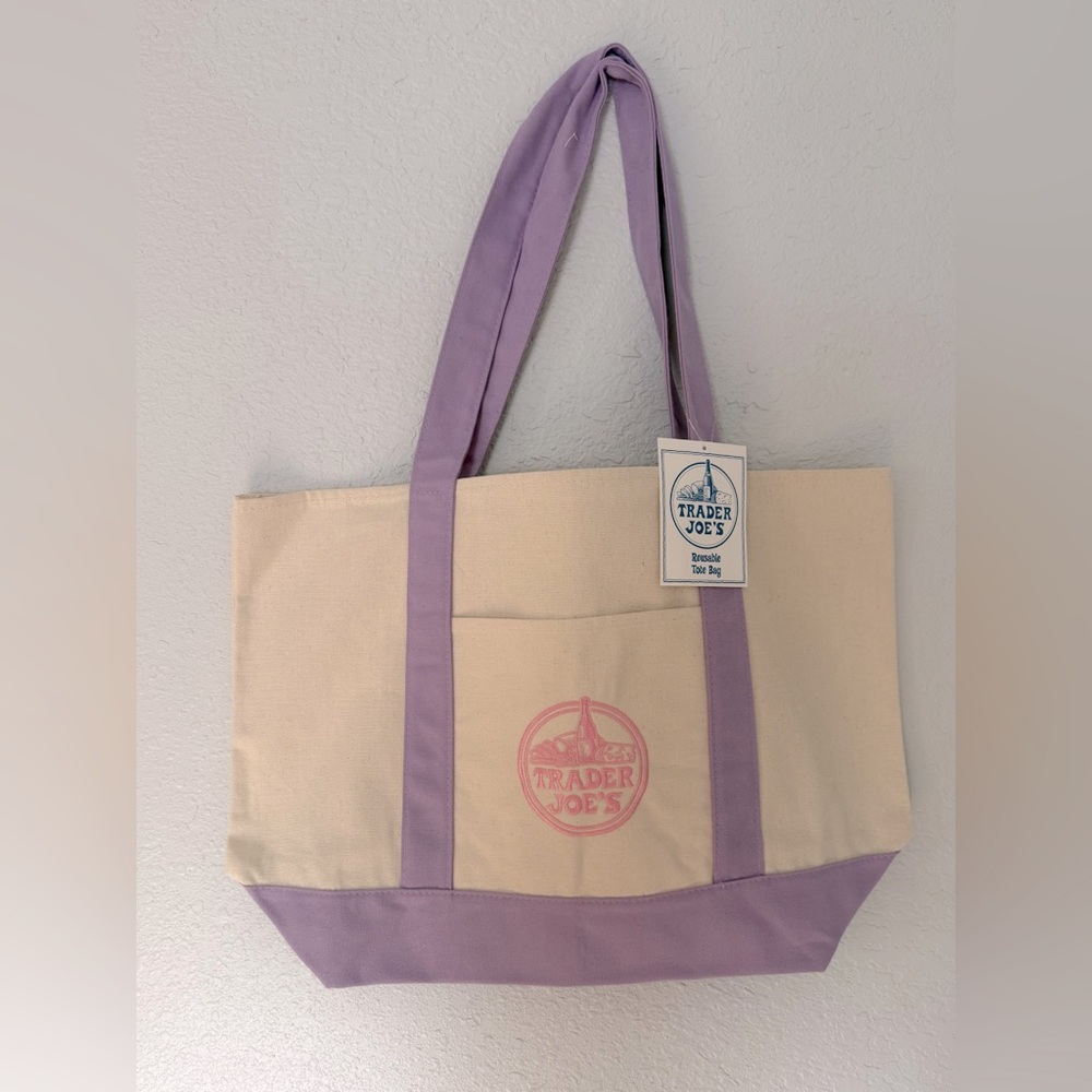 NWT Trader Joe’s Lavender large tote